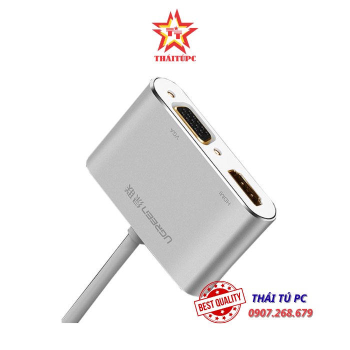 BỘ CHUYỂN ĐỔI MINI DISPLAYPORT SANG HDMI/VGA UGREEN 20421 BỘ CHUYỂN ĐỔI MINI DISPLAYPORT SANG HDMI/VGA UGREEN 20421