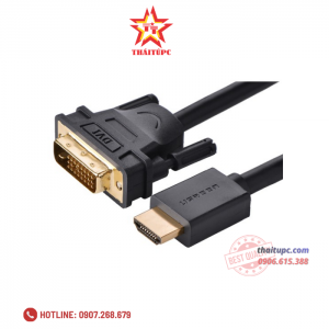 Cáp HDMI To DVI 24+1 dài 2m Chính Hãng Ugreen 10135