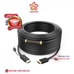 Cáp HDMI Unitek chính hãng cao cấp (70m) + USB Unitek (Y-C 176)