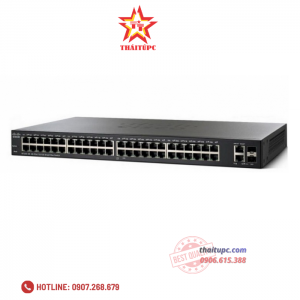 Cisco 48-port Gigabit + 2-port combo mini-GBIT Smart Switch - SG220-50-K9