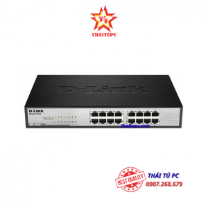 16-port 10/100/1000Mbps Unmanaged Switch D-LINK DGS-1016C (Vỏ kim loại)