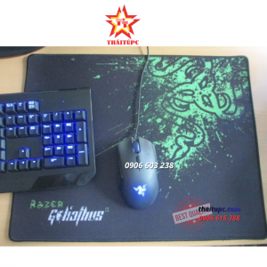 Miếng lót chuột Mouse pad khâu bo viền loại nhỏ 20x24 cm