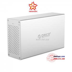 Hộp ổ cứng 3.5" 2 khe cắm SATA 3 USB 3.0 Type B - Orico WS200RU3