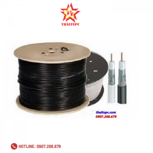 Cáp camera đồng trục Watashi WCP 070 - Cuộn 305m (đen)