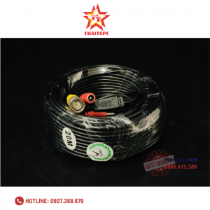 Cáp Camera 20M Có Nguồn Và Đầu BNC (817)