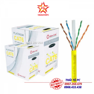 CÁP MẠNG GOLDEN LINK PLATINUM UTP CAT 6 – MÀU VÀNG TW1103-1 (MADE IN TAIWAN) (GL01006)
