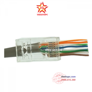 Đầu mạng RJ45 DINTEK PowerMAX Cat.6 Pass Through ezi-PLUG (1501-88060)