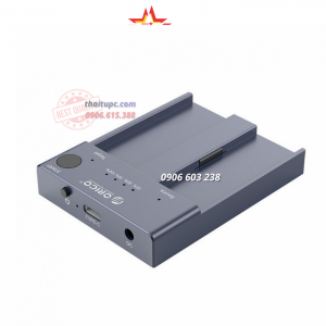 Đế ổ cứng 2 khe cắm SSD ORICO NVME M.2 M2P2-C3-C-GY Tốc độ 10Gbps.