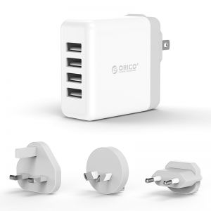 Sạc điện thoại USB 4 cổng 2.4A Universal Orico DSP-4U-WH