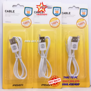 CÁP SẠC ĐIỆN THOẠI PISEN CABLE LIGHTNING FAST 1000MM - PSC0018