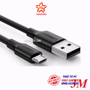 CÁP SẠC MICRO USB 2.0 UGREEN 60827 DÀI 3M MÀU ĐEN