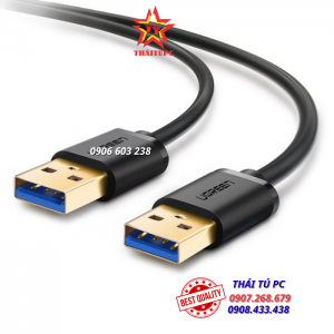 CÁP USB 3.0 HAI ĐẦU ĐỰC DÀI 2M CHÍNH HÃNG UGREEN 10371 CAO CẤP