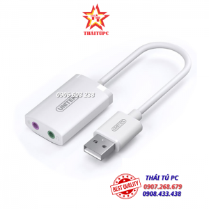 CÁP CHUYỂN ĐỔI CỔNG USB RA CỔNG ÂM THANH SOUND CARD U207AWH UNITEK