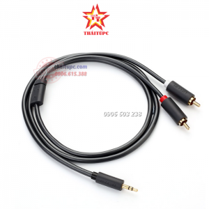 Dây loa 3,5mm sang 2 hoa sen RCA 3m Ugreen 10512