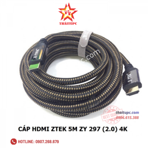 Cáp HDMI (5m) Z-Tek (ZY 297)2.0 4K