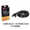 cap-loa-av-2-2-1-5m-unitek-y-c-945bk - ảnh nhỏ 2