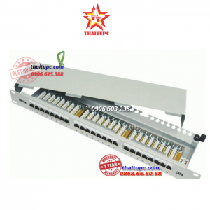 Patch panel CAT.6 24 Port , 19 rackmount , Krone type
