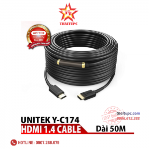 Cáp HDMI  Unitek chính hãng cao cấp (50m) (Y-C 174)