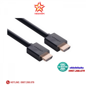 Cáp HDMI Ugreen 3m (10108) cao cấp hỗ trợ Ethernet + 4k 2k HDMI chính hãng full vat