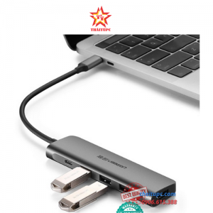 Thiết bị mở rộng USB type-C sang HDMI/ Hub USB 3.0 hỗ trợ sạc cổng USB-C chính hãng Ugreen 50209