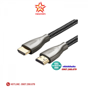 Cáp HDMI 2.0 Carbon 5m chuẩn 4K@60MHz Ugreen 50110